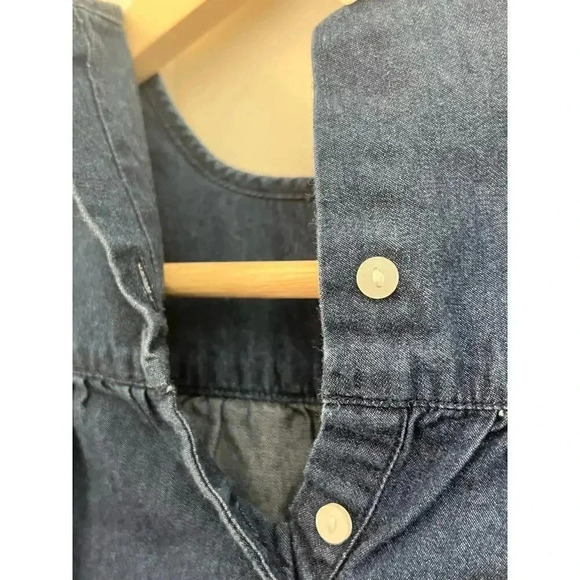 TOMMY HILFIGER dress blue with red stiching size girls 12-18 months - Picture 5 of 6